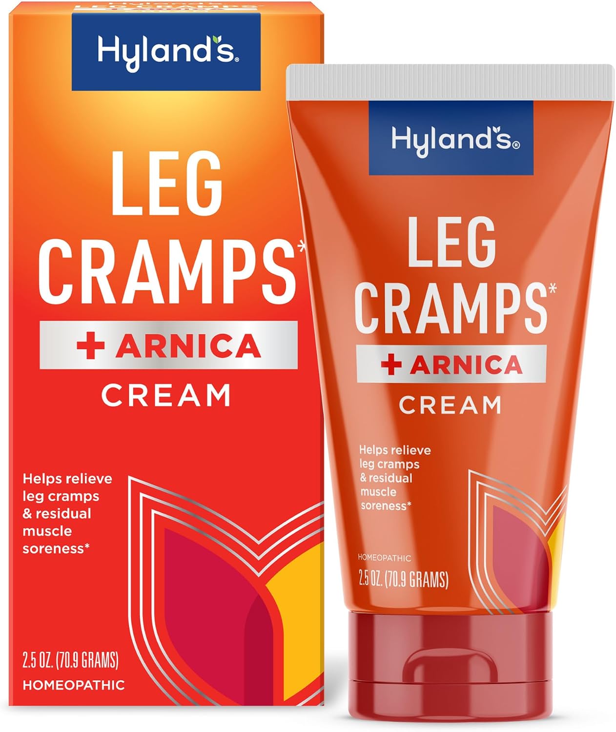 Hyland's Leg Cramps + Arnica, Natural Fast-Acting Pain Relief Cream, 2.5oz