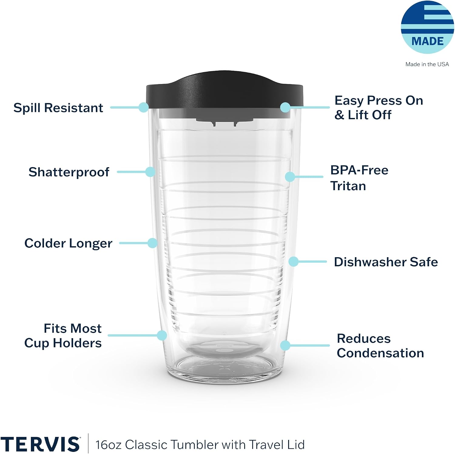 Tervis Plastic 1069599 Coca-Cola - Diet Coke Tumbler with Wrap and Frosted Lid 24oz, Clear