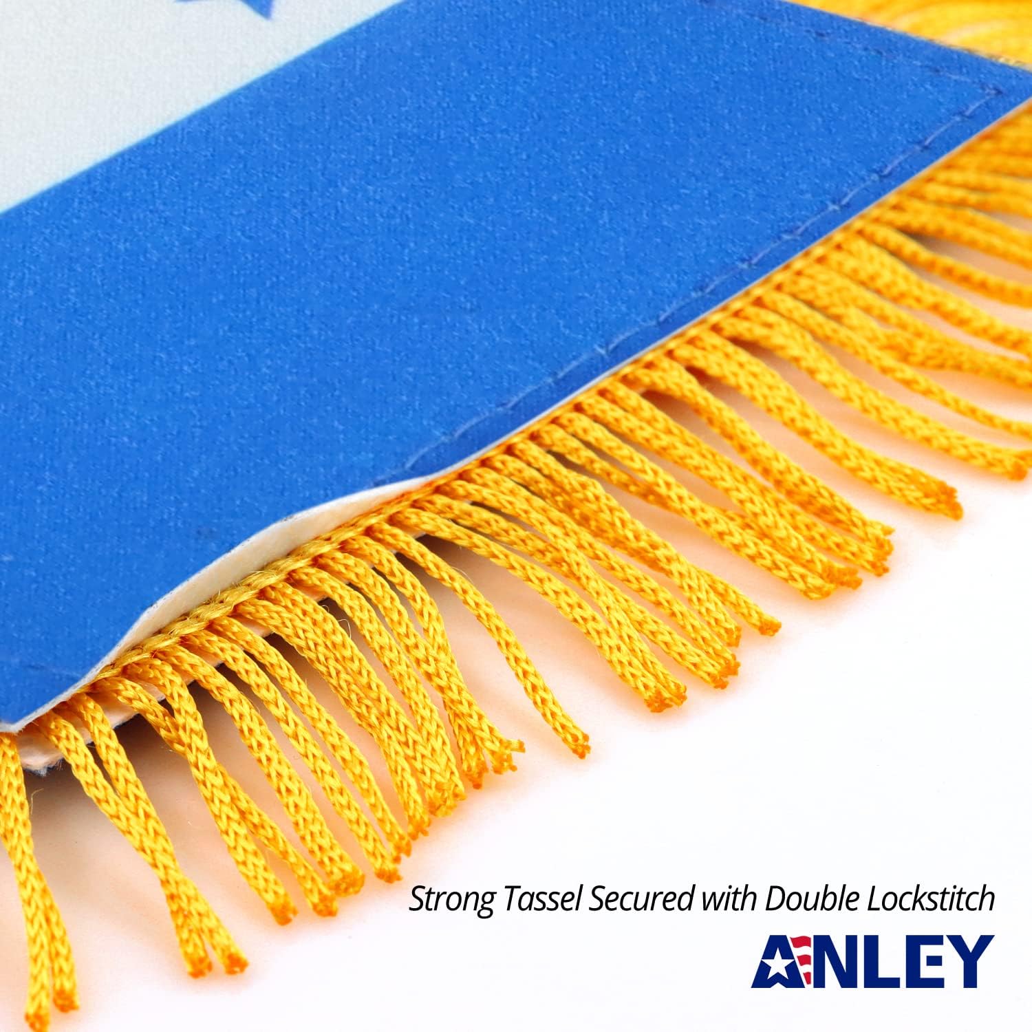 Anley 4 X 6 Inch Nicaragua Fringy Window Hanging Flag - Mini Banner & Car Rearview Mirror Décor - Fringed Nicaraguan Hanging Flag with Suction Cup