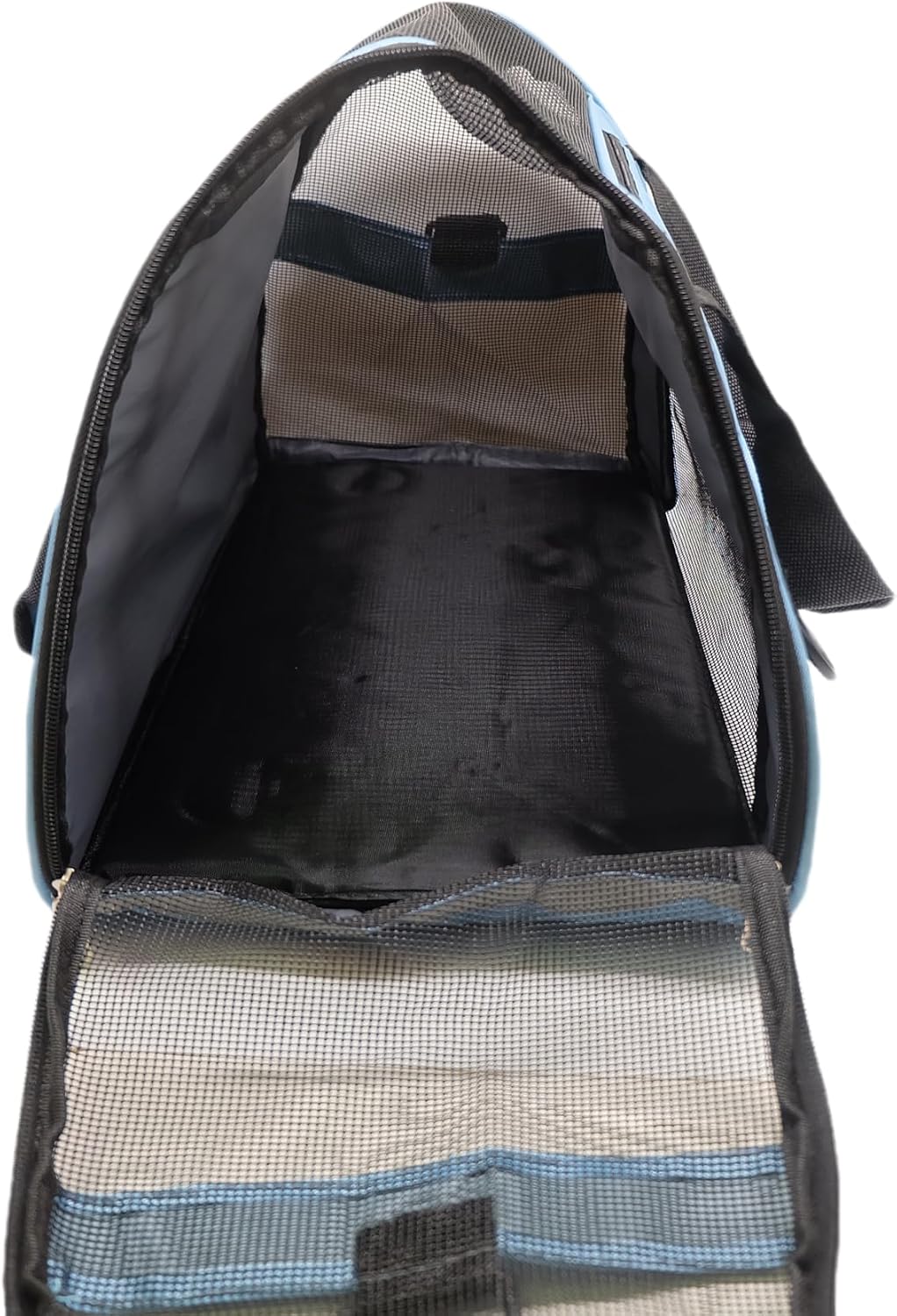 ZaneSun Cat Carrier,Soft-Sided Pet Travel Carrier for Cats,Dogs Puppy Comfort Portable Foldable Pet Bag Airline Approved (Small Blue)