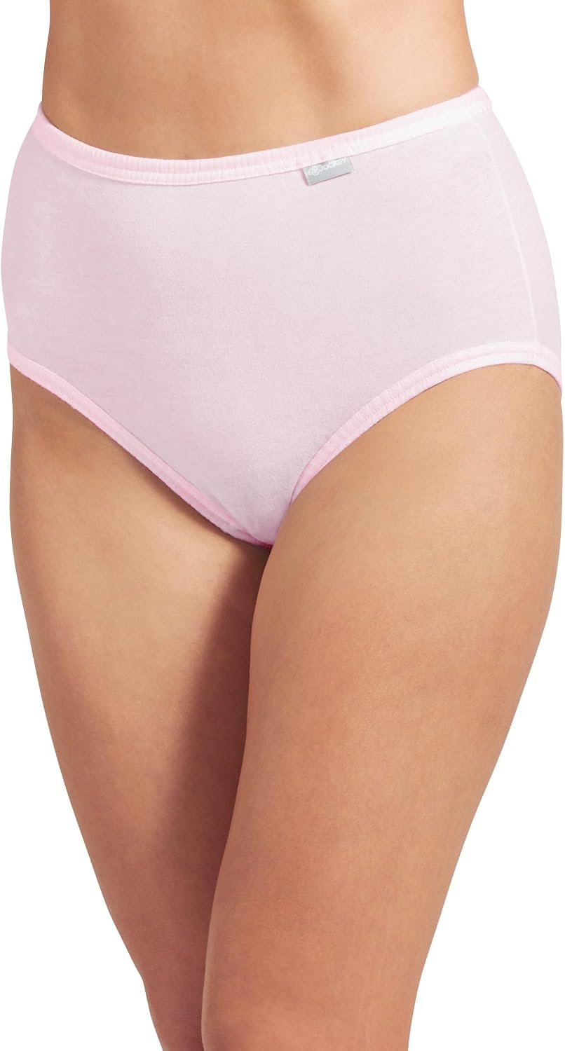 Jockey Women's Underwear 100% Cotton Elance Brief - 3 Pack
