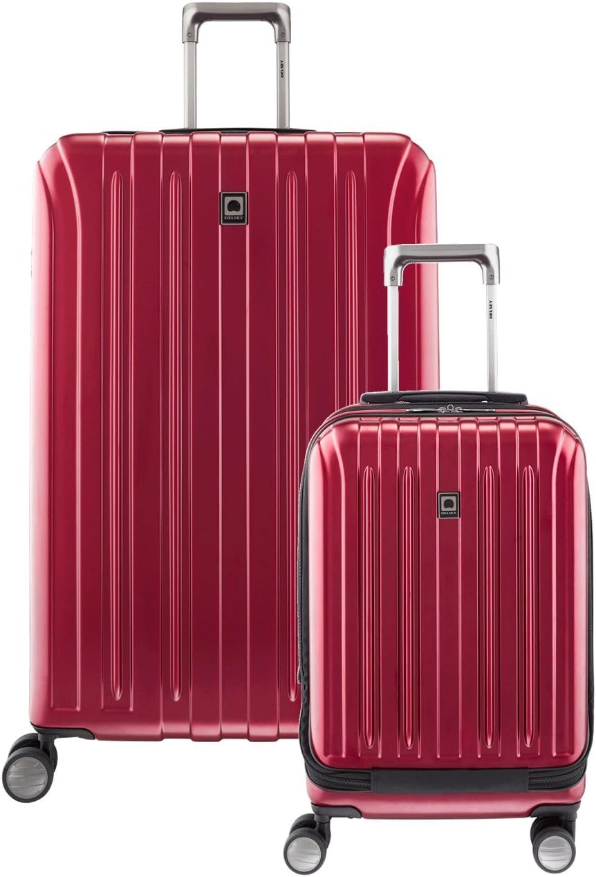 DELSEY PARIS Titanium Hardside Expandable Luggage with Spinner Wheels Carry-On Luggage, Graphite, Carry-On 19 Inch