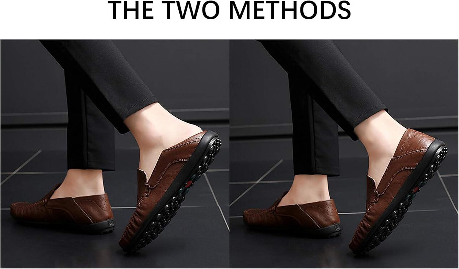 Go Tour Men's Premium Genuine Leather Casual Slip on Loafers Breathable Driving Shoes Fashion Slipper