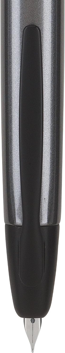 PILOT Vanishing Point Collection Refillable & Retractable Fountain Pen, Matte Black Barrel, Blue Ink, Fine Nib (60580)