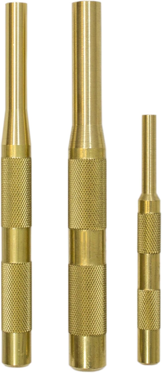 Mayhew Tools 67008 Brass Pin Punch, 12-Piece Set