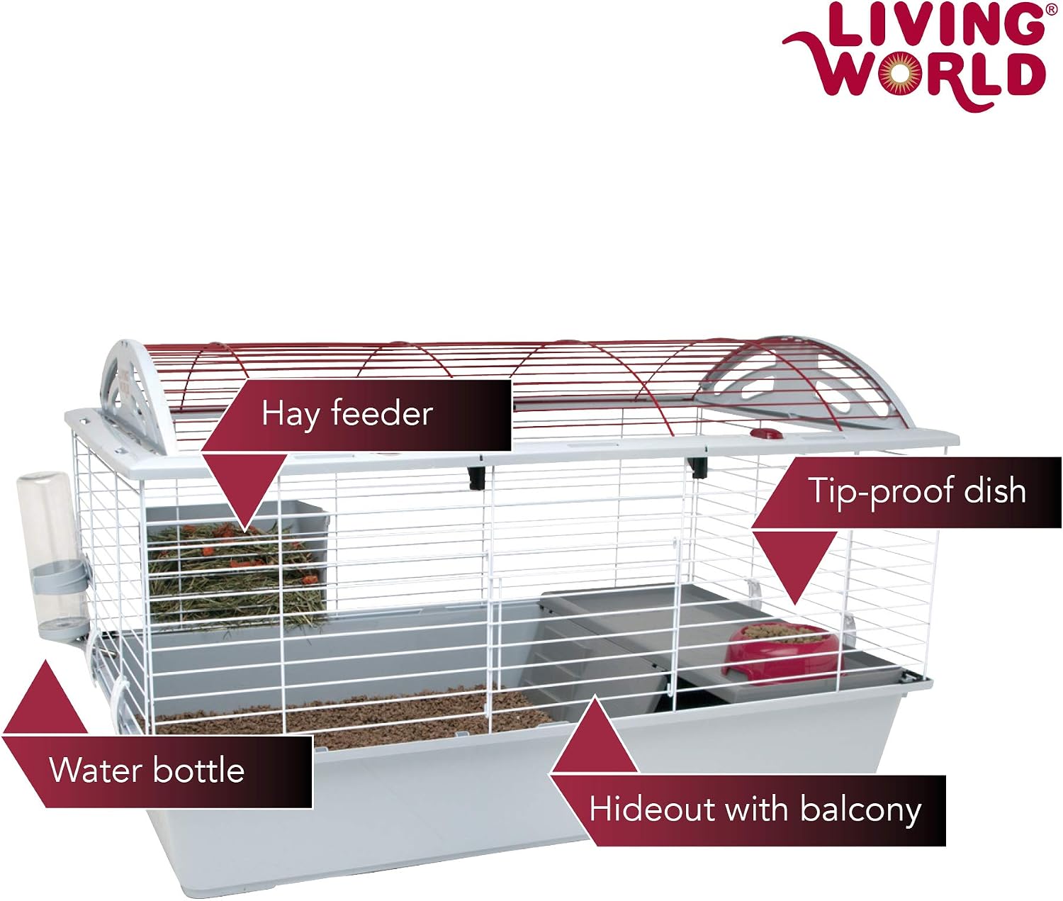 Living World - Deluxe Hybrid Habitat, X-Large | Rabbit, Guinea Pig, Chinchillas, and Small Animal Cage