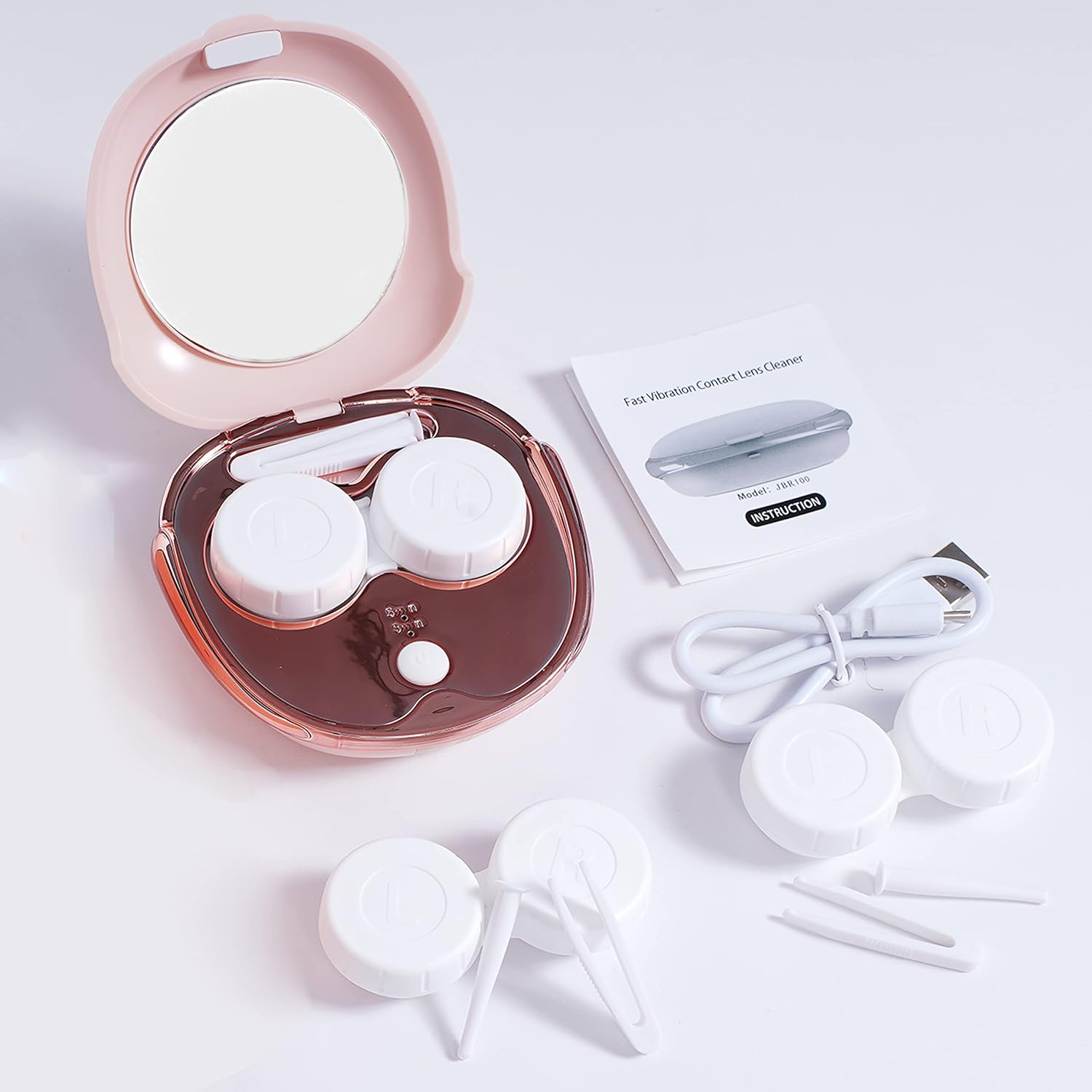 Lasiyanor Contact Lens Travel Kit with Cleaner Washer