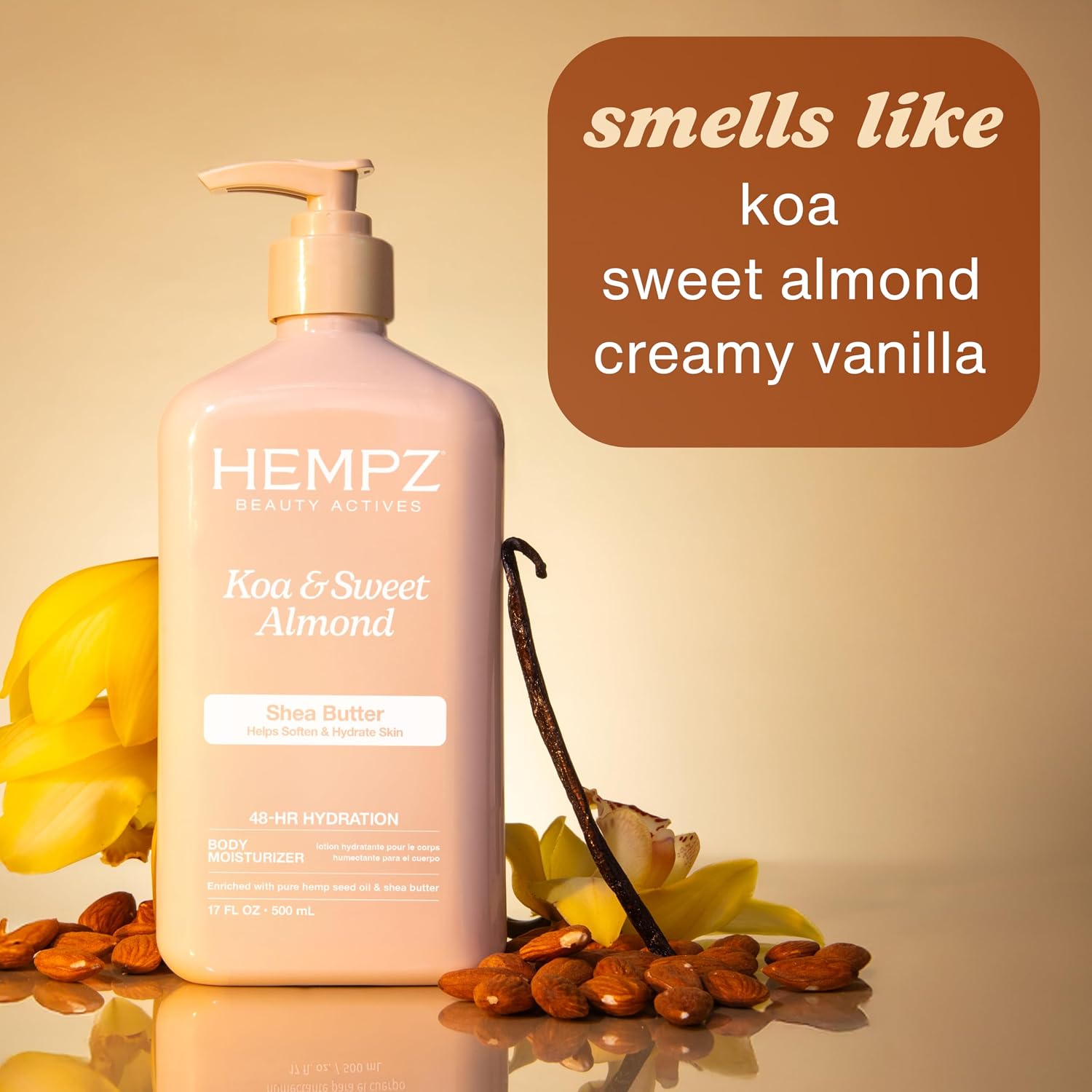 Hempz Sweet Jasmine & Rose Herbal Body Moisturizer for Women, 17 Fl. oz. - Moisturizing Lotion with 100% Pure Hemp Seed Oil, Collagen