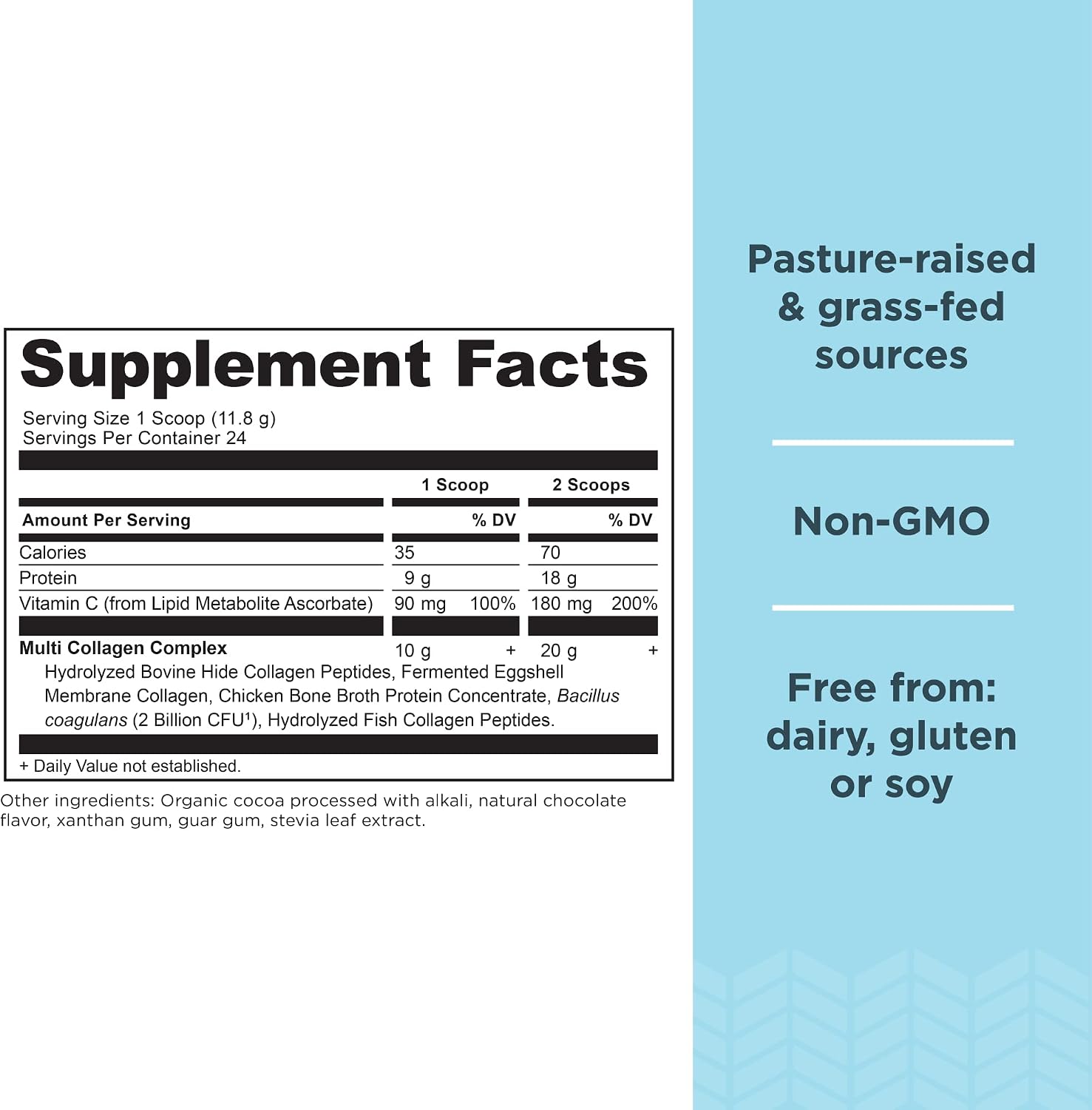 Ancient Nutrition Multi Collagen Protein Powder, 5 Types of Food Sourced Collagen, Providing Types I, II, III, V, and X, 16.2 Ounce