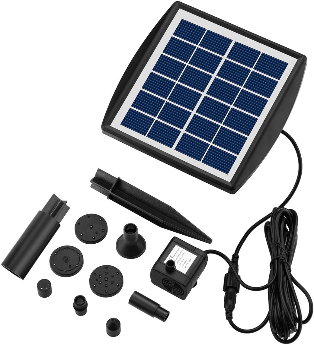 Lewisia 2W Solar Bird Bath Pump with USB Charging for Pool Pond Garden Decoration Solar Powered Water Fountain Pump