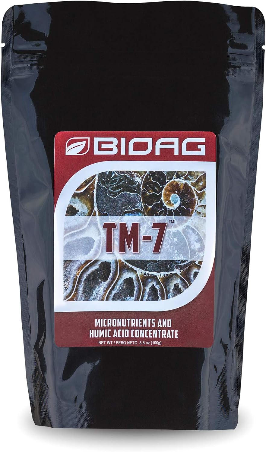 BioAg TM7 Organic Humic Acid Soil Conditioner Plus Essential Micronutrients, Dry Amendment for All Plants, S B Co Cu Fe Mn Mo Zn (100 Grams)