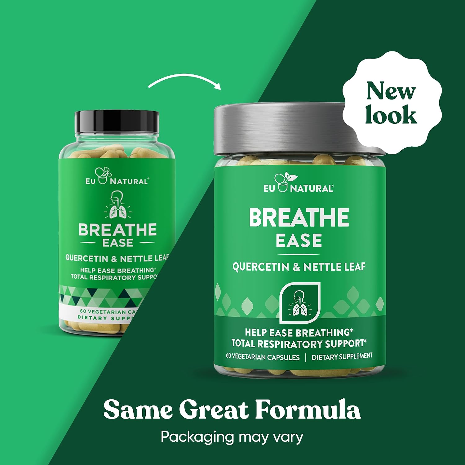 Breathe Inhaler Support Supplement - Sinus, Lungs, Open & Clear Airways - Seasonal Nasal Health, Bronchial Wellness, Healthy Chest - Quercetin, Vitamin D, Bromelain Pills - 60 Vegetarian Soft Capsules
