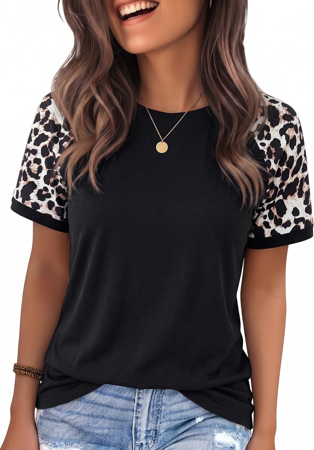 YEXIPO Graphic Tees for Women Short Sleeve Summer Tops Casual Cute T Shirts