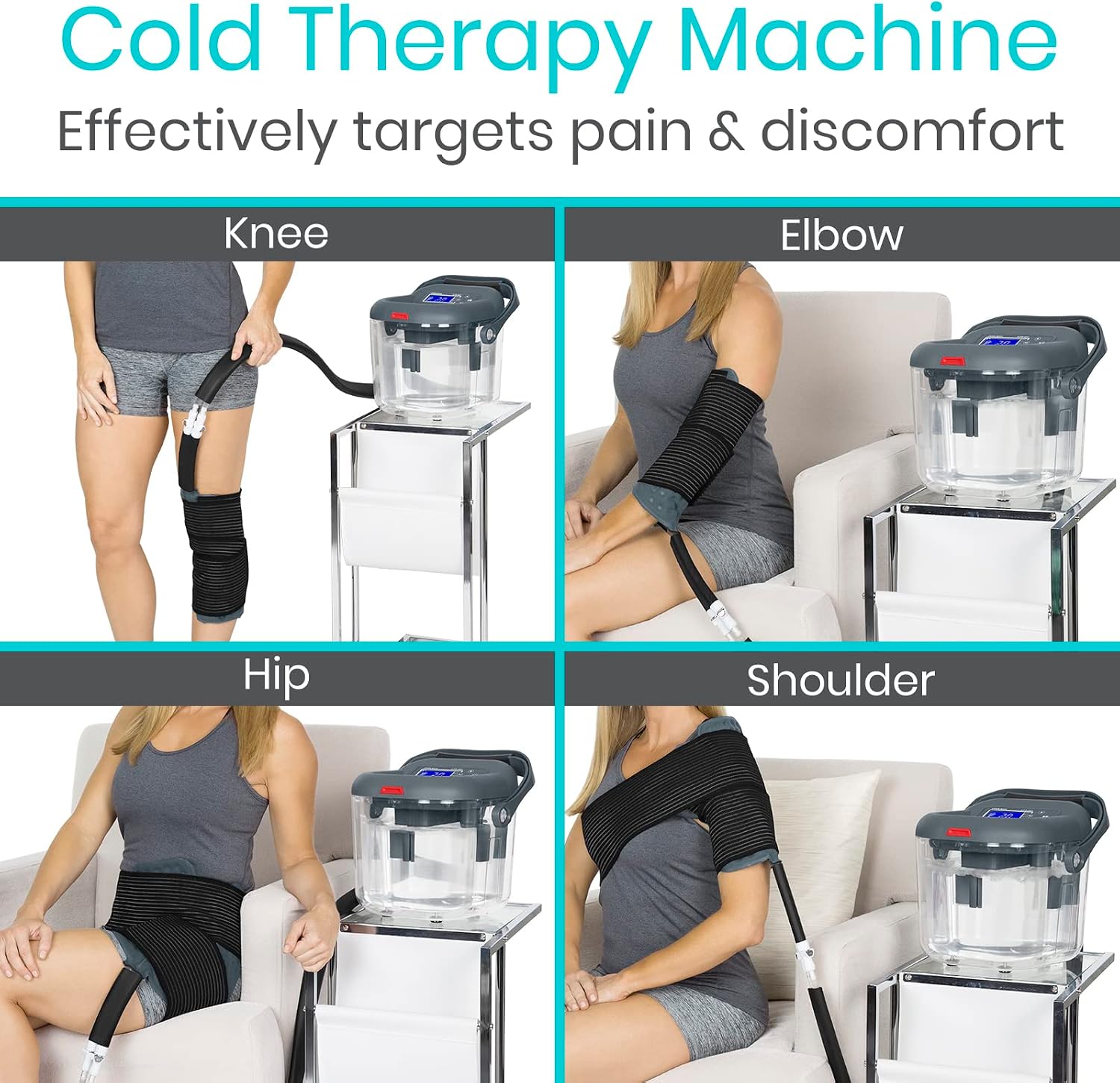 Vive Ice Machine for Knee & Shoulder After Surgery - Cold Therapy for Hip