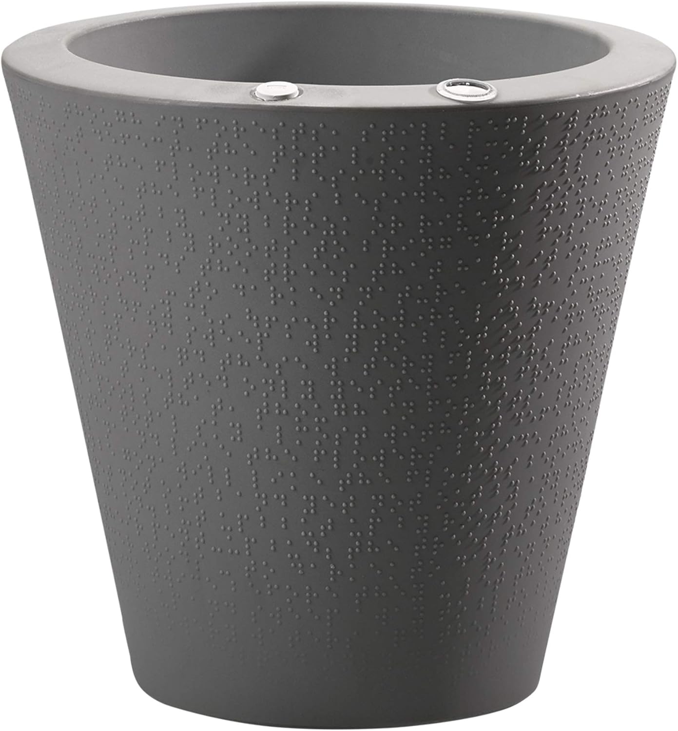 Crescent Garden Dot TruDrop Indoor/Outdoor Planter, Self-Watering Plant Pot, 20 Inches, (Mocha)