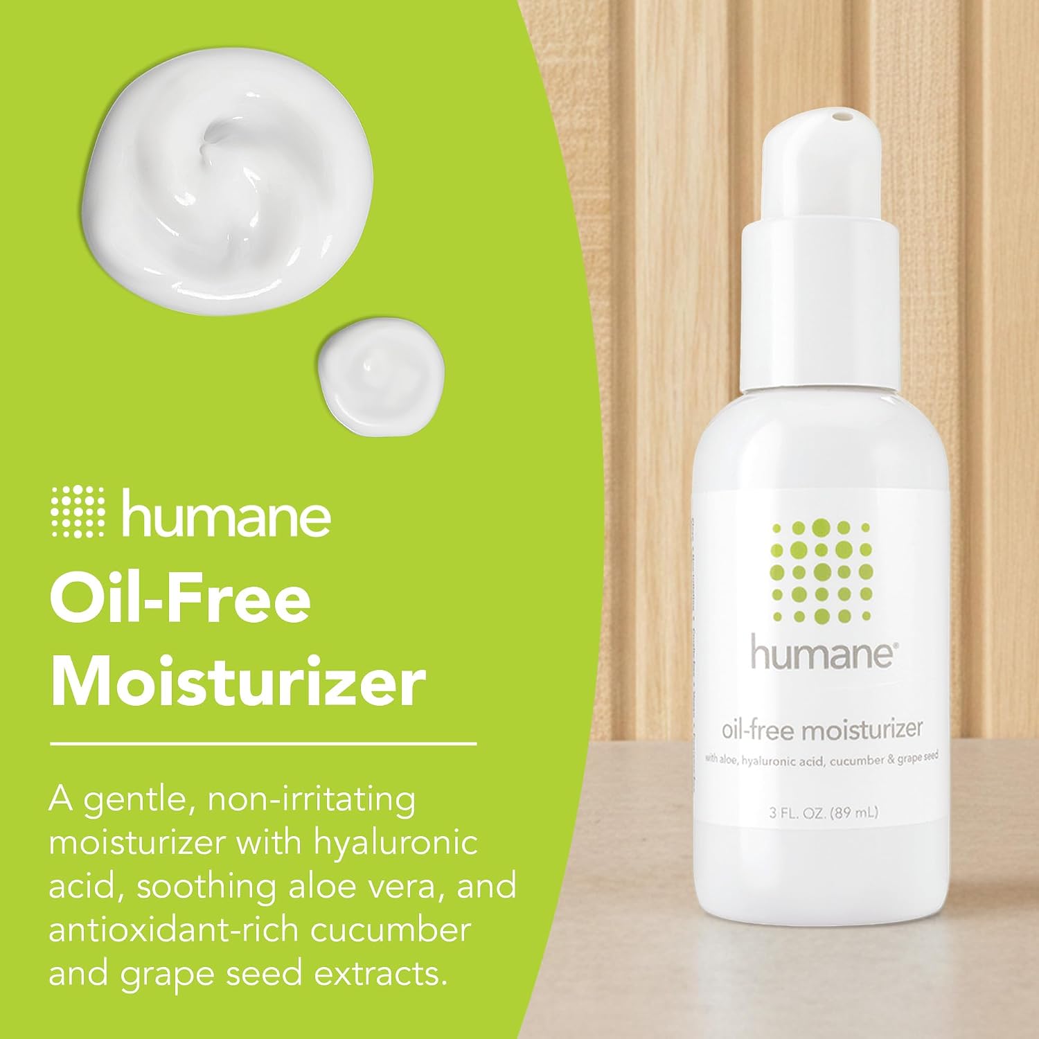 humane Oil-Free Daily Lightweight Face Moisturizer for Acne-Prone Skin