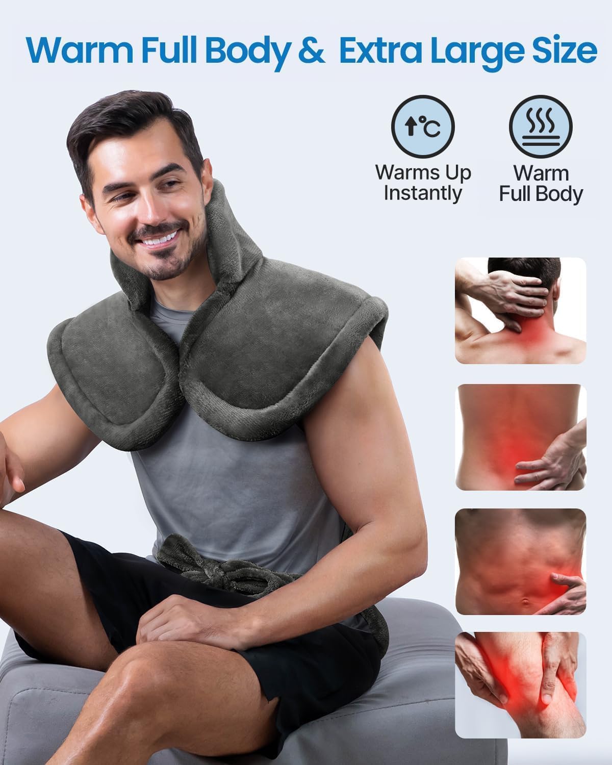 RENPHO Heating Pad for Back, Gift for Women & Men, FSA Eligible HSA