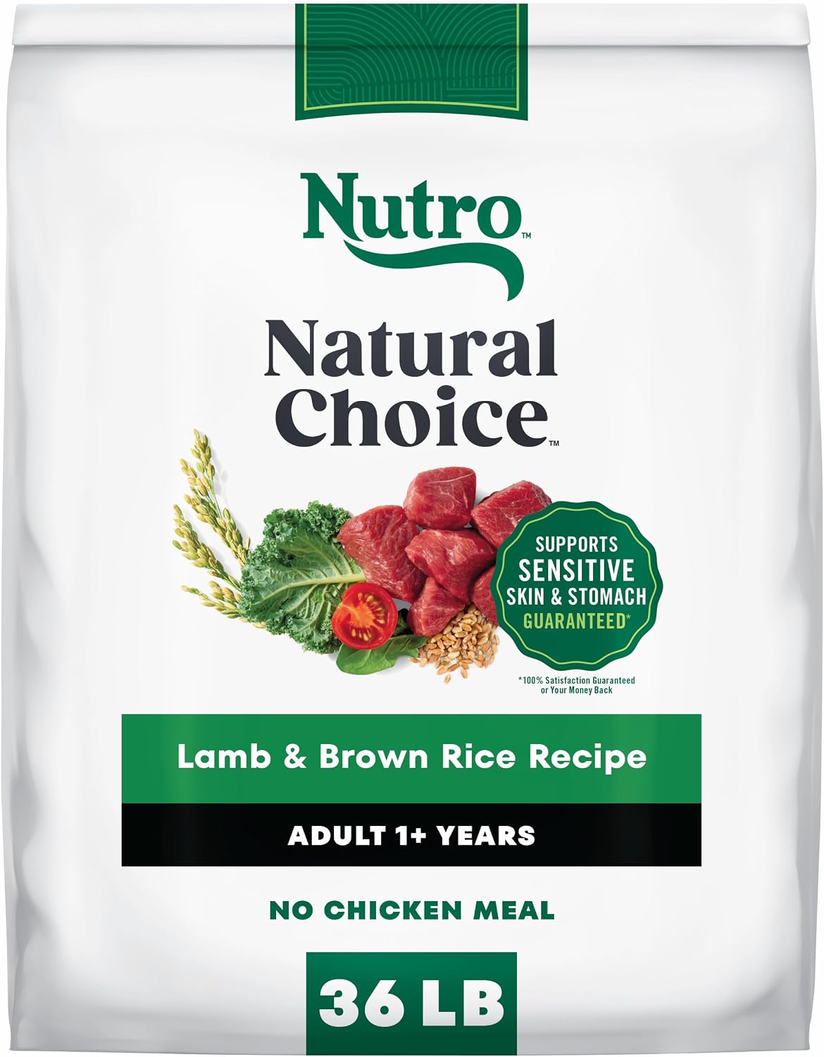 Nutro Natural Choice Adult Dry Dog Food, Chicken & Brown Rice Recipe, 5 lb | Non-GMO, Real chicken #1 ingredient, no corn, wheat, soy or chicken by-product meal, supports skin & coat/digestion/immunity
