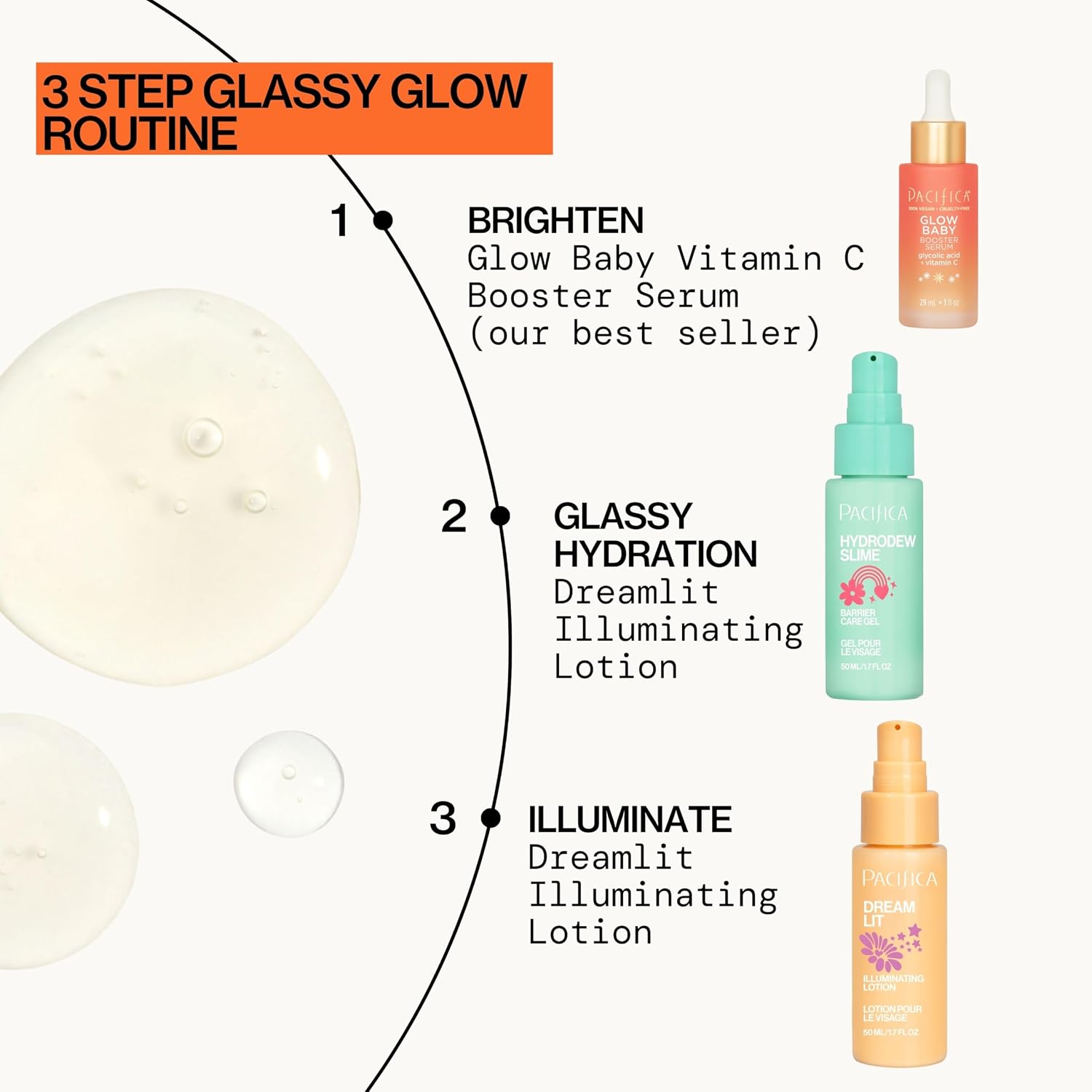 Pacifica Vitamin C Serum for Face – Glow Baby Brightening Facial Serum with Glycolic Acid – Vitamin C Booster Skin Care, Dark Spot Corrector, Vegan Skincare for Glowing Skin, Dermatologist Tested