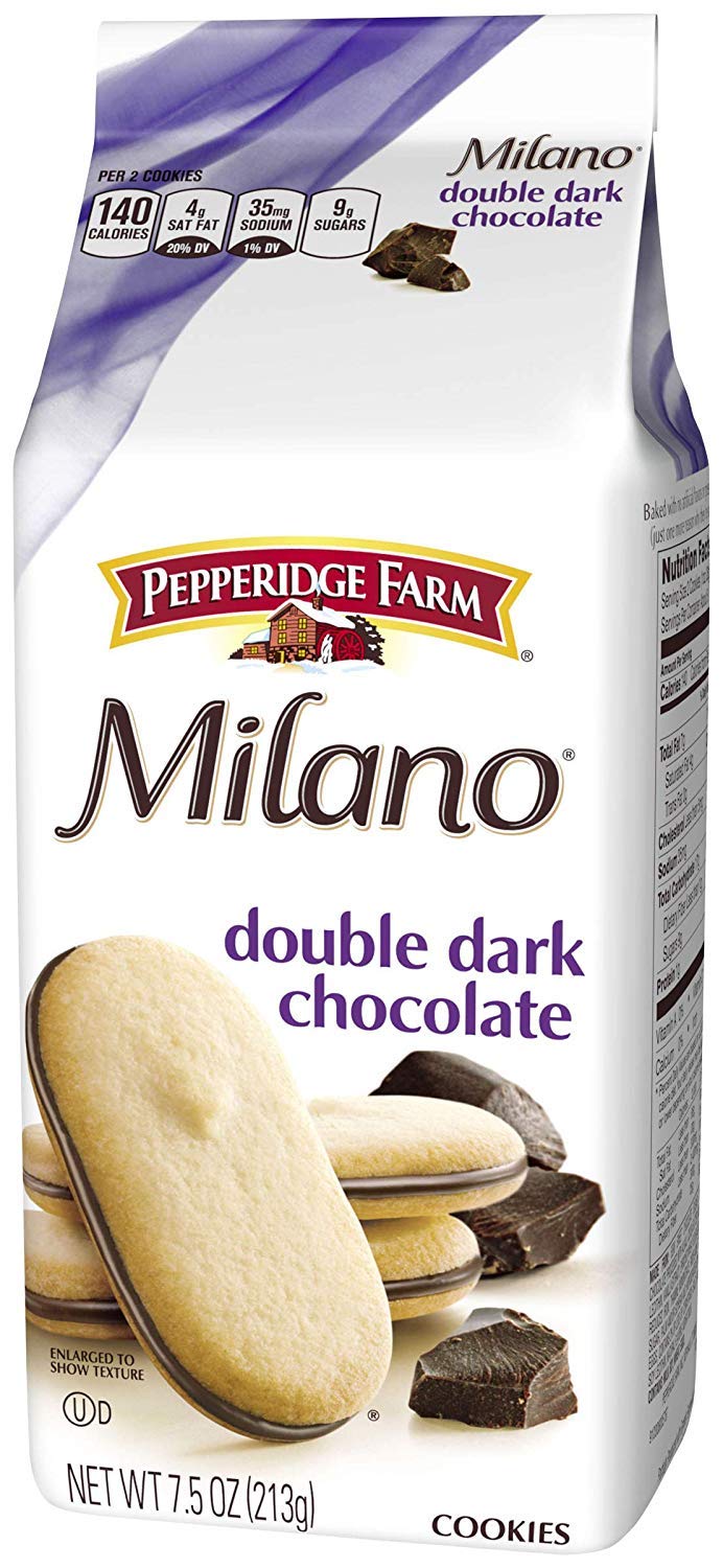 Pepperidge Farm Milano Milk Chocolate Cookies, 6 OZ Bag (15 Cookies)
