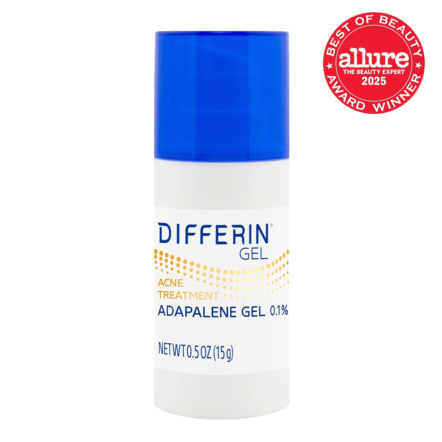 Differin Acne Retinoid Treatment Gel, 0.1% Adapalene, 45g Tube, 2ct