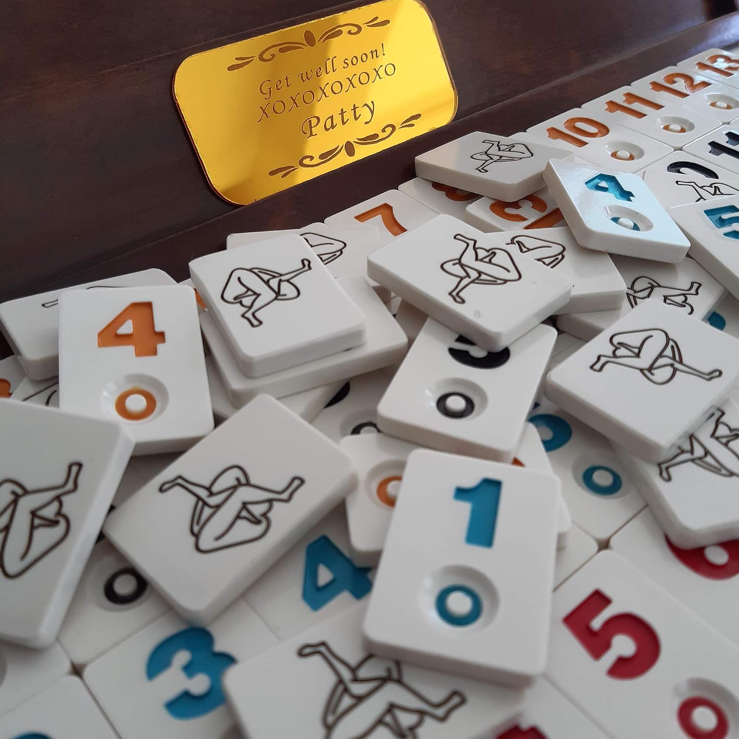 Antochia Crafts Personalized Rummy Tiles - Custom Rummy Game Tiles