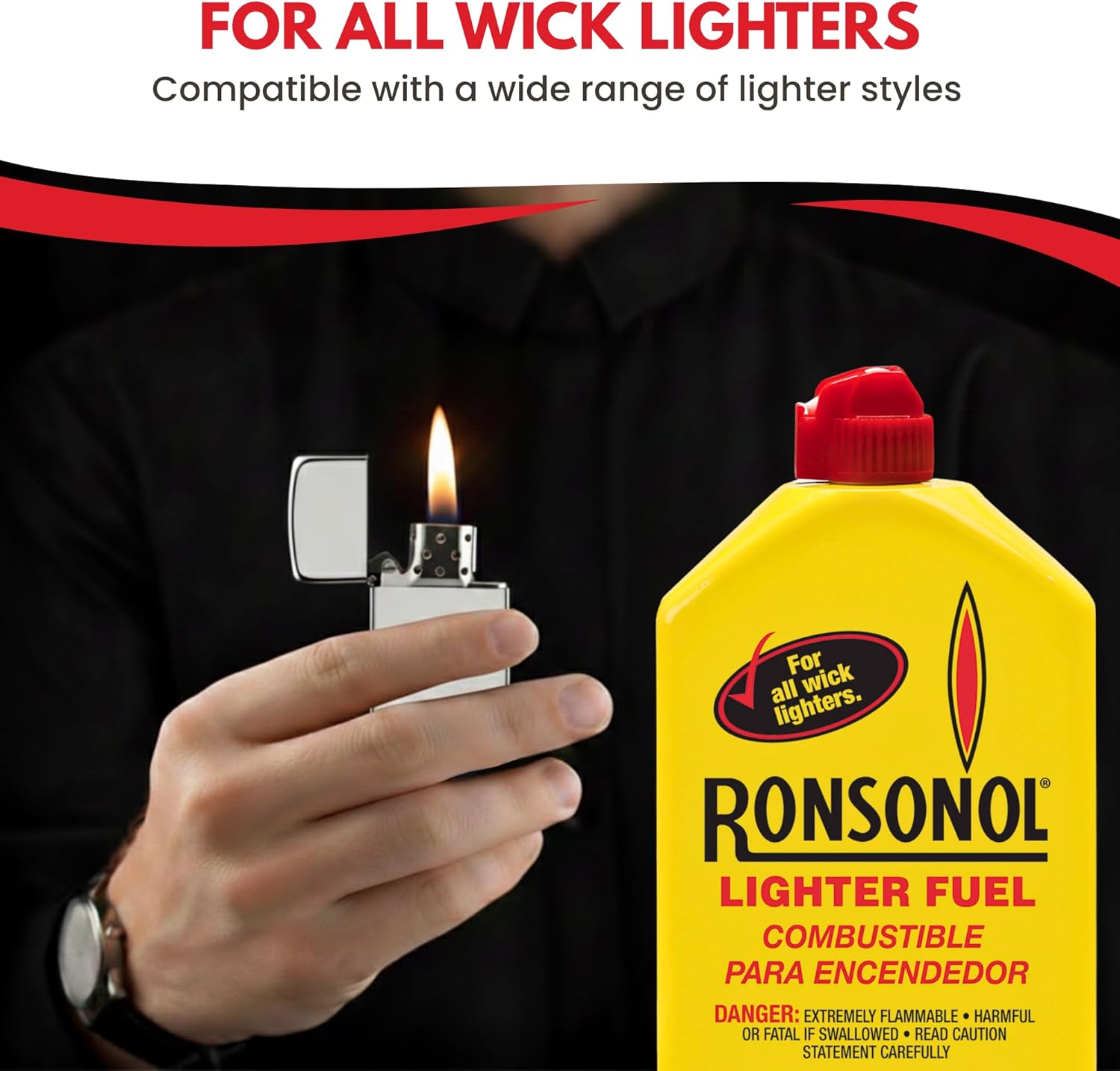 Ronson 12 Ounce Ronson Lighter Fuel - Pack of 2