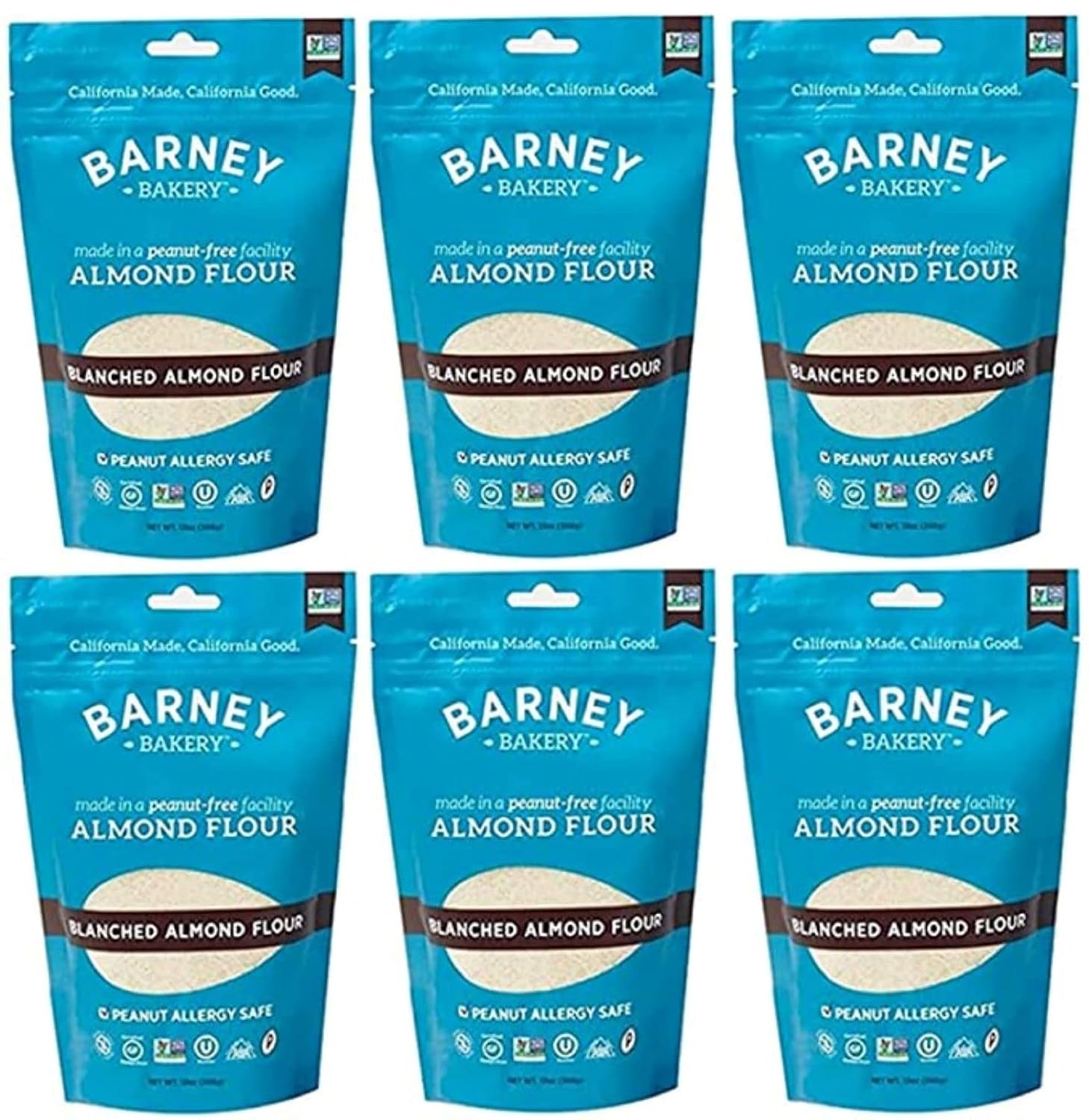 Barney Butter Almond Flour, 13 Ounce (Pack of 6), Non-GMO, Gluten Free, Keto, Paleo, Vegan