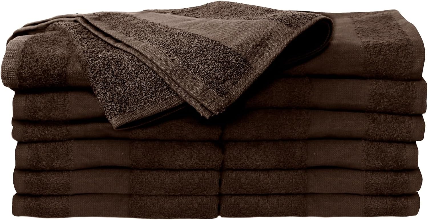 ForPro 24ct Bleach Tough Salon Towels, 16Wx27L in, Cool Grey, 100% Cotton | for Salon, Spa & Gym Use, Hand Towels, Bleach-Safe Salon Towels, Absorbent Spa Towels, Barber Towels, Salon & Spa Essentials