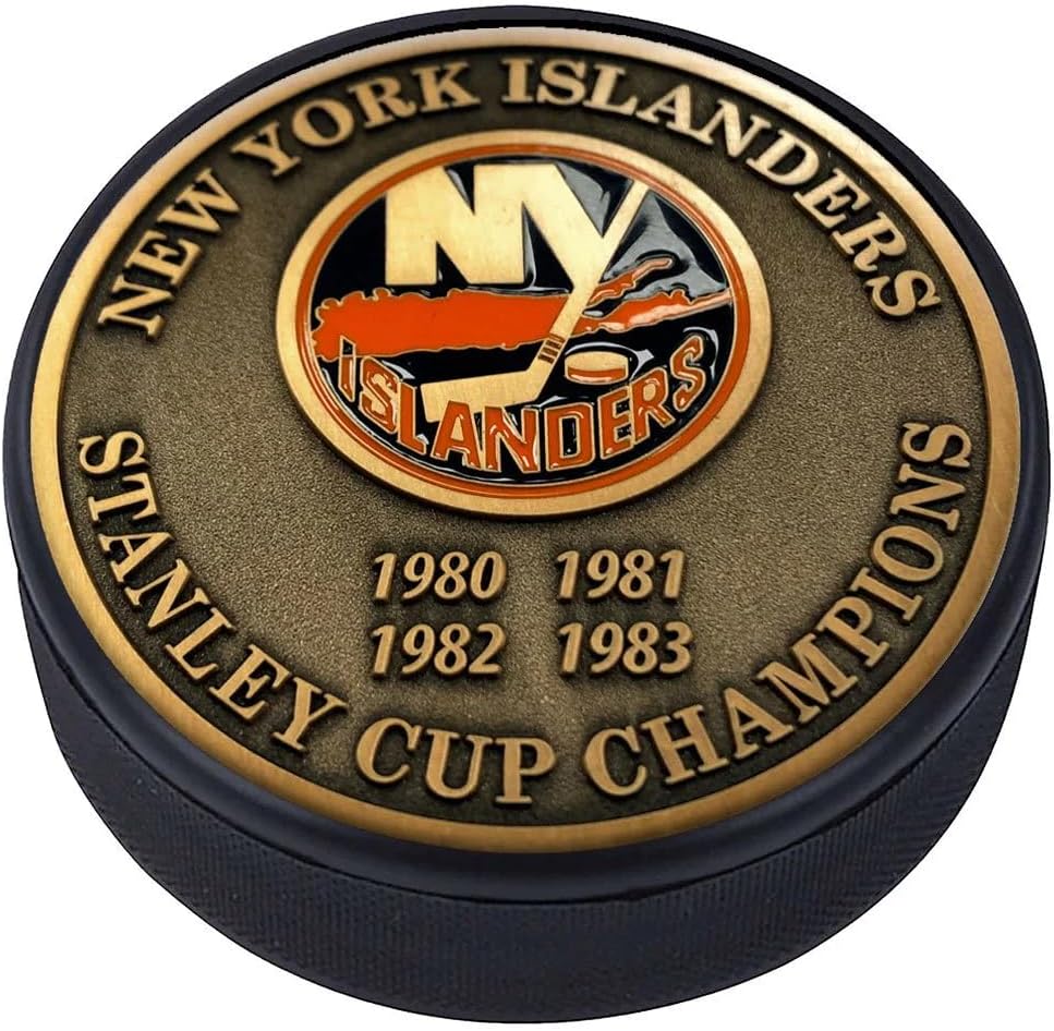 Sports Decor Stanley Cup Years Gold Medallion Puck