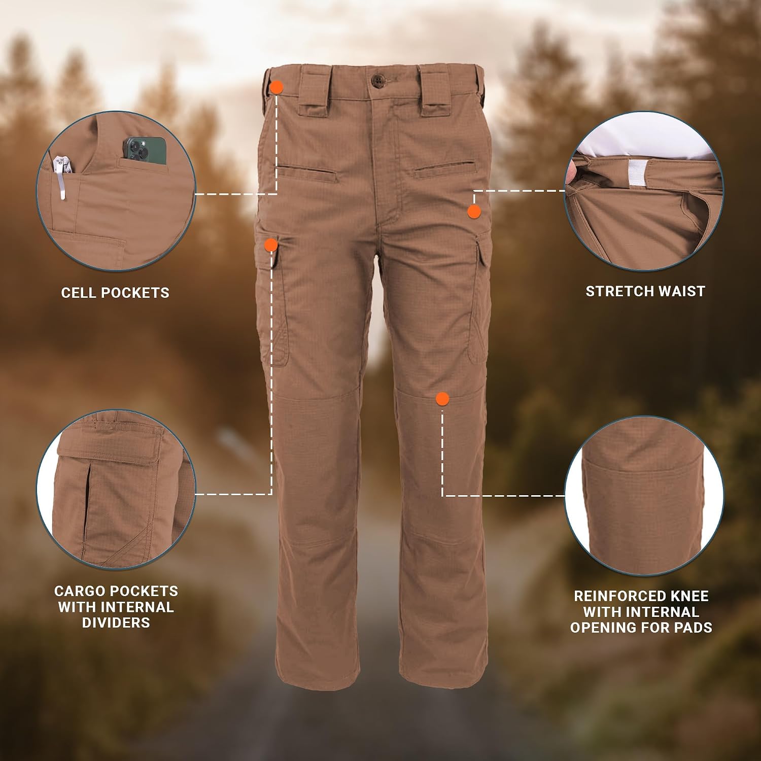 Propper Men's Kinetic Tactical Pant | Performance Cargo Pants, Work Pants for Law Enforcement