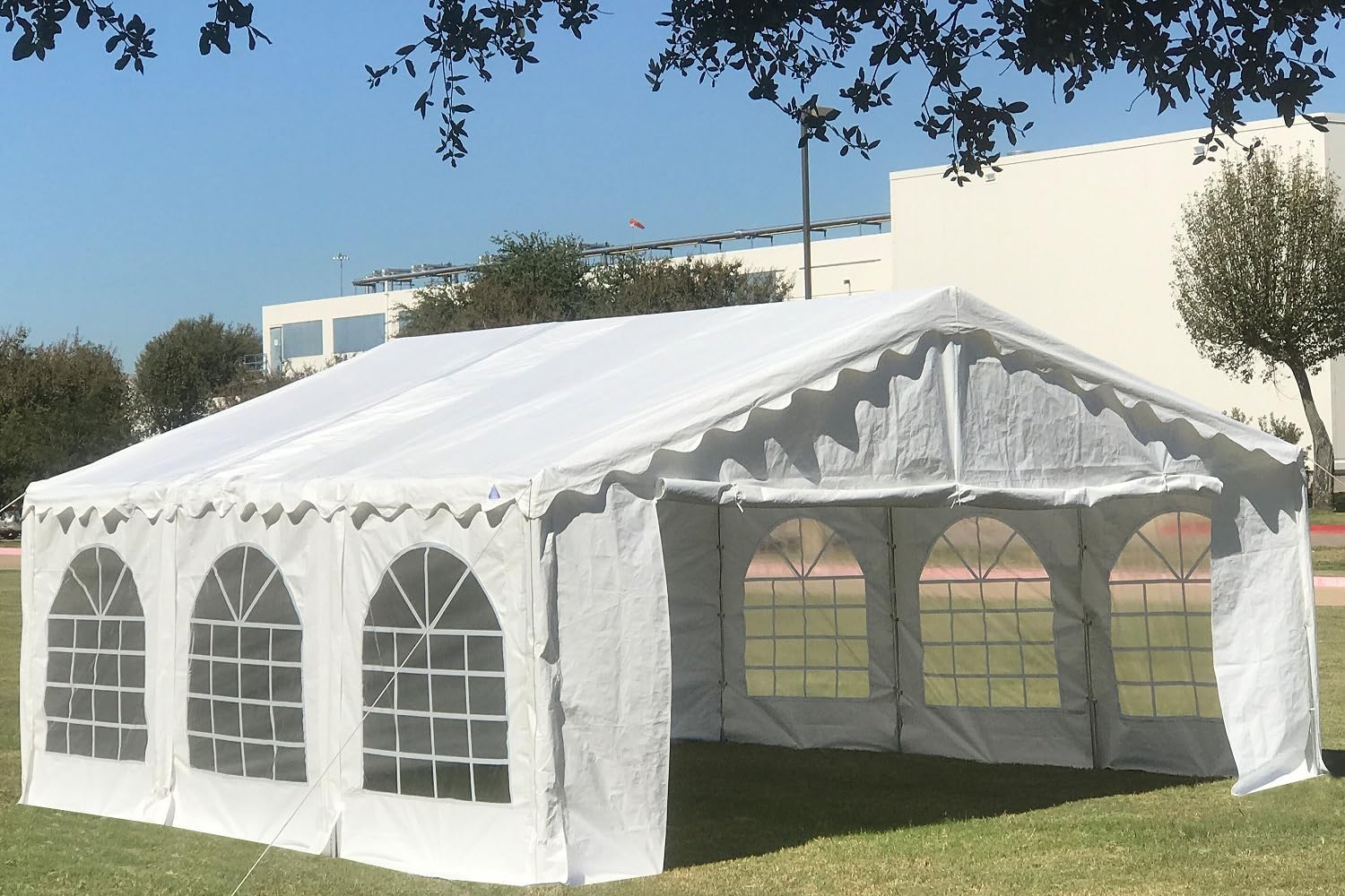 DELTA 26'x16' Budget PE Party Tent + (2) Long Bags + (1) Short Bag, Tents for Parties, Canopy Carpas para Fiestas,Wedding Event Tents for Outdoor Events (B Model)