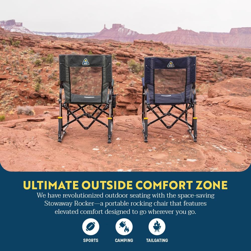 GCI Outdoor Freestyle Rocker Camping Chair - Cinnamon