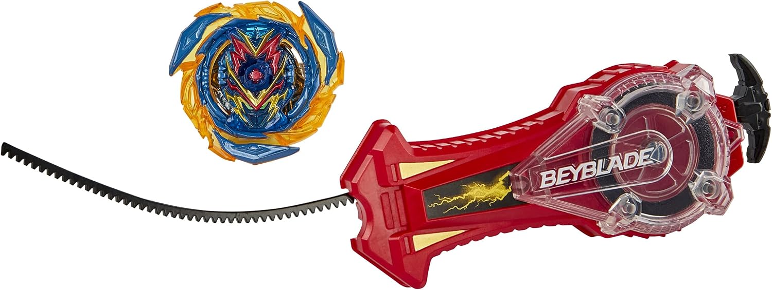 Bey Blade Burst Surge Speedstorm Spark Power Set - Battle Game Set with Sparking Launcher and Right-Spin Battling Top Toy, Red