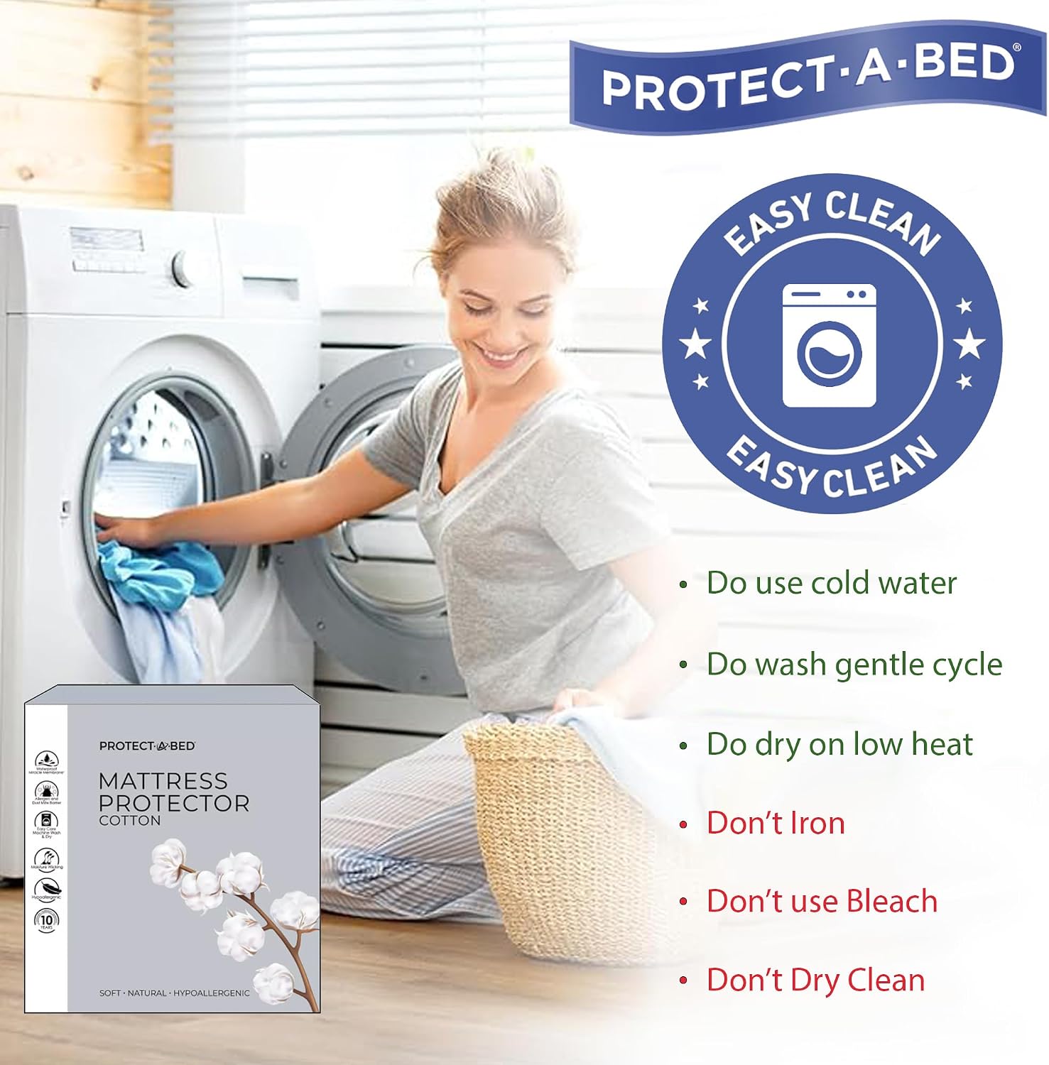 Protect-A-Bed Cool Waterproof Mattress Protector, King