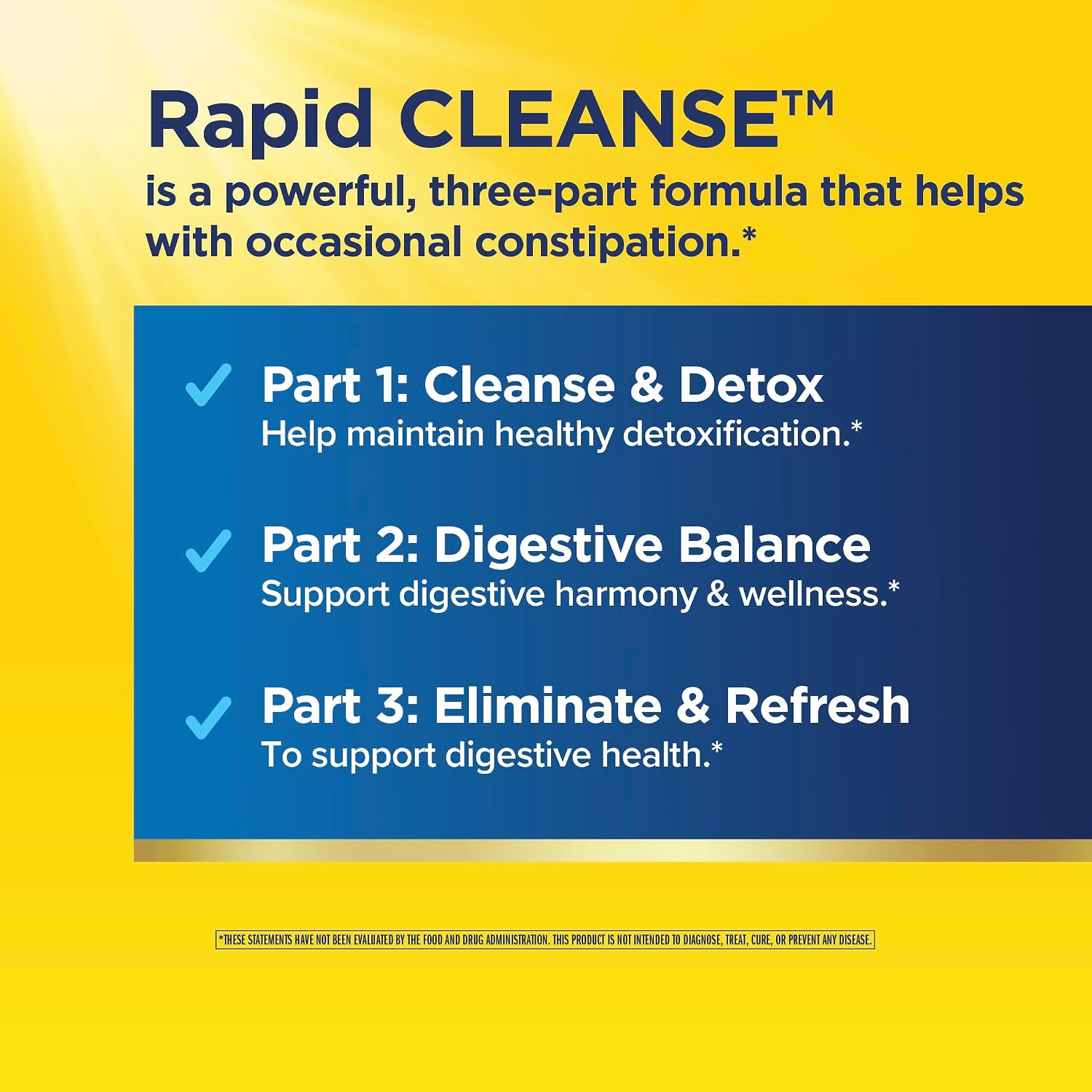 Renew Life Rapid Total Body Cleanse | 7 Day Program | Supports Regularity | Advanced Formula | Vegetarian, Dairy, and Gluten Free Supplement