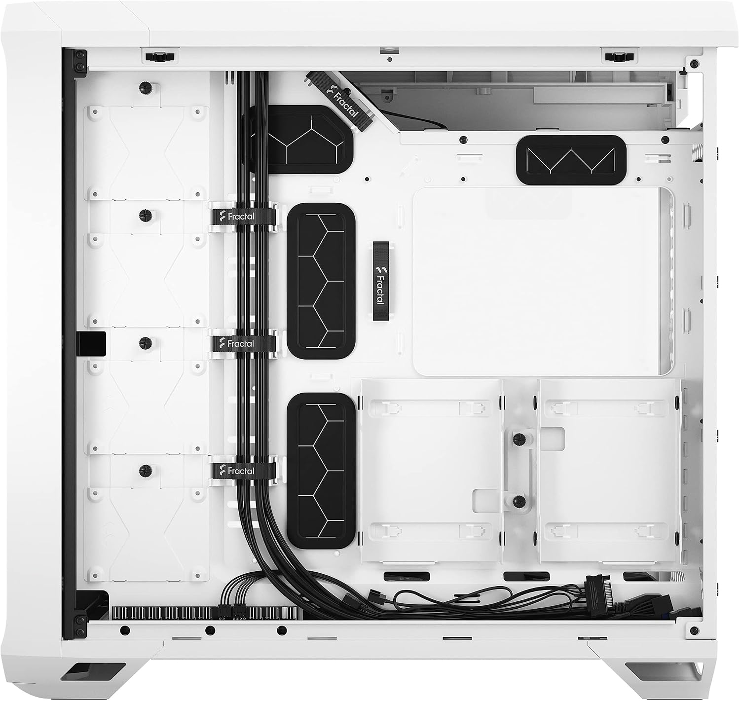 Fractal Design Torrent Black - Light Tint Tempered Glass Side Panel - Open Grille for Maximum air Intake - Two 180mm PWM and Three 140mm Fans