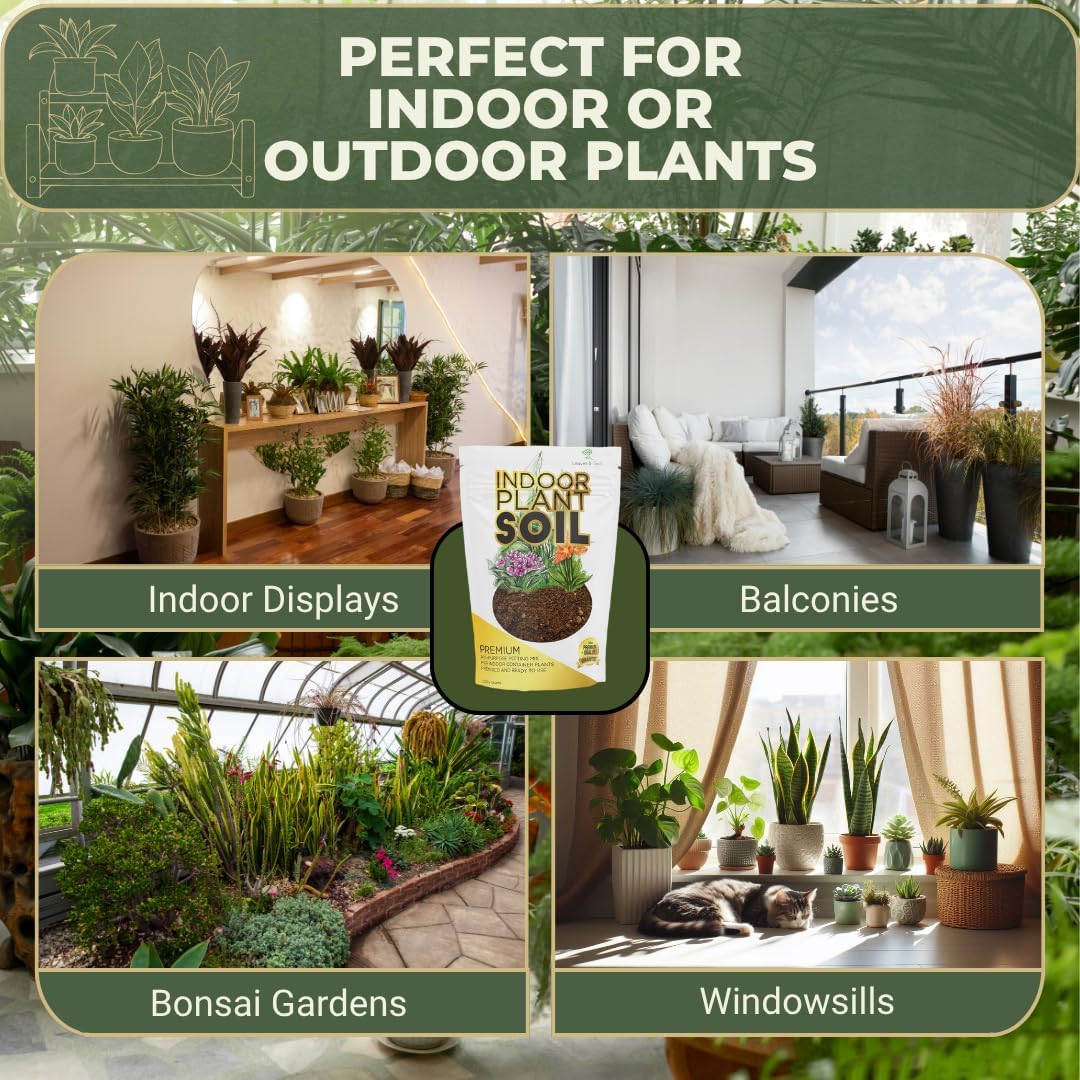 Professional Bonsai Soil Mix Ready to Use | Large 2.2 Quarts, Premium Potting Soil for Bonsai Trees
