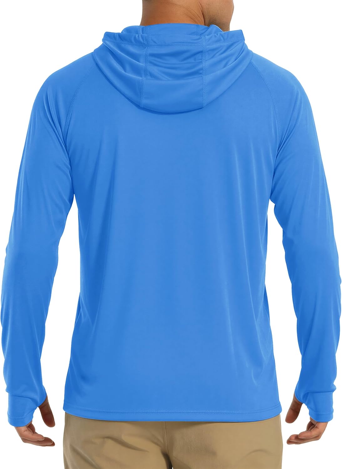 MAGCOMSEN Men's Hooded UPF 50+ Sun Protection T Shirts Long Sleeve Athletic Fishing Shirts Rash Guards