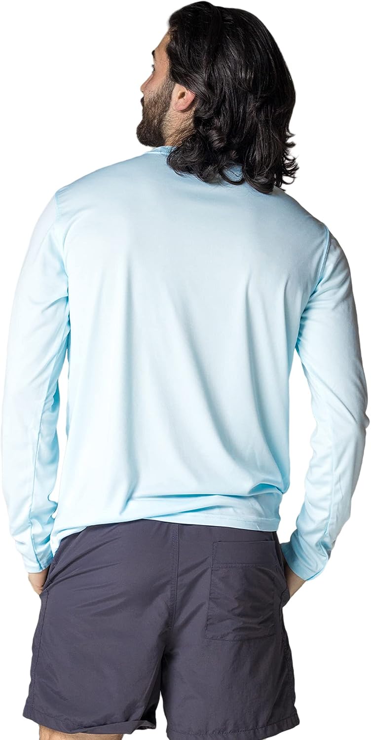 Vapor Apparel Men's Outdoor UPF 50+ Long Sleeve T-Shirt, UV Sun Protection for Fishing, Running, Hiking, Swimming