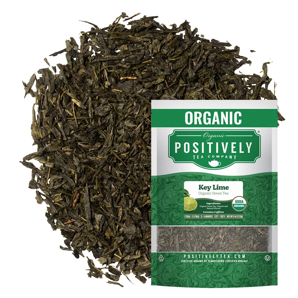Organic Positively Tea Company, Pinhead Gunpowder Green Tea, Loose Leaf, 16 Ounce