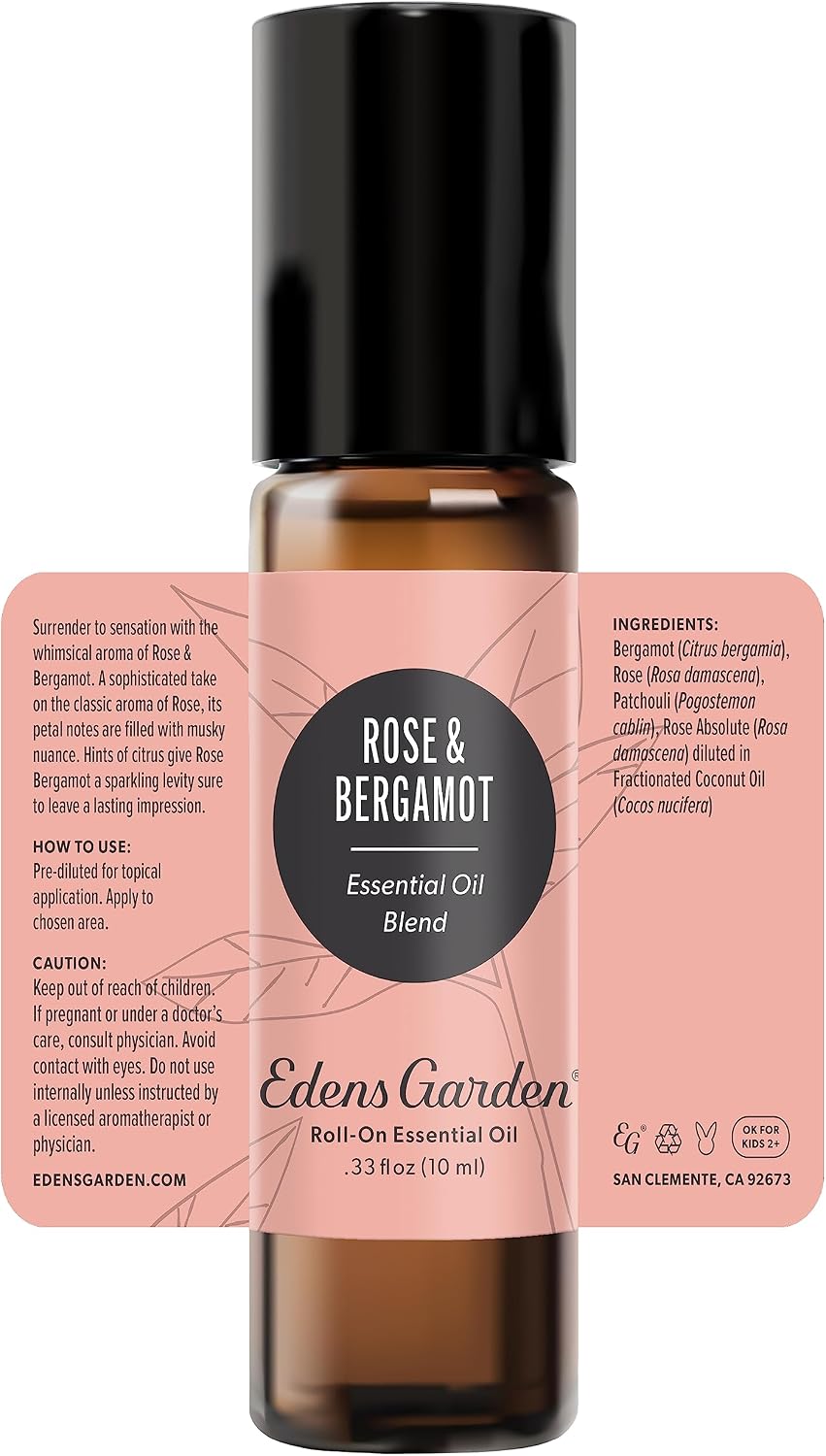Edens Garden Beach House 100% Pure Essential Oil Blend Roll-On (.33 fl oz)