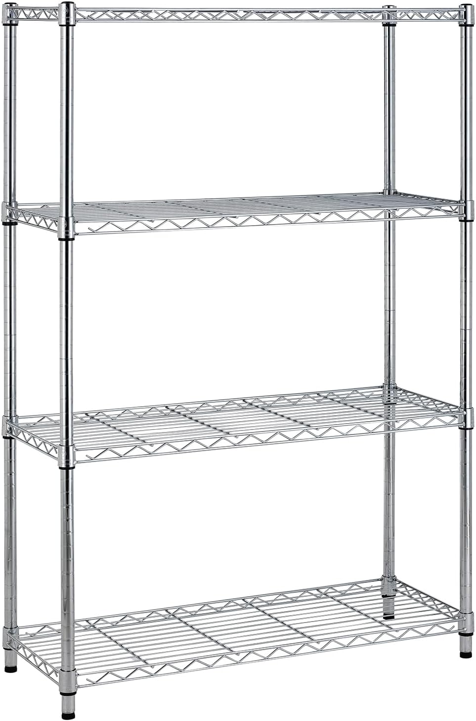 PayLessHere | 6-Tier Wire Shelf with Wheels | 45"x18"x82" | Black