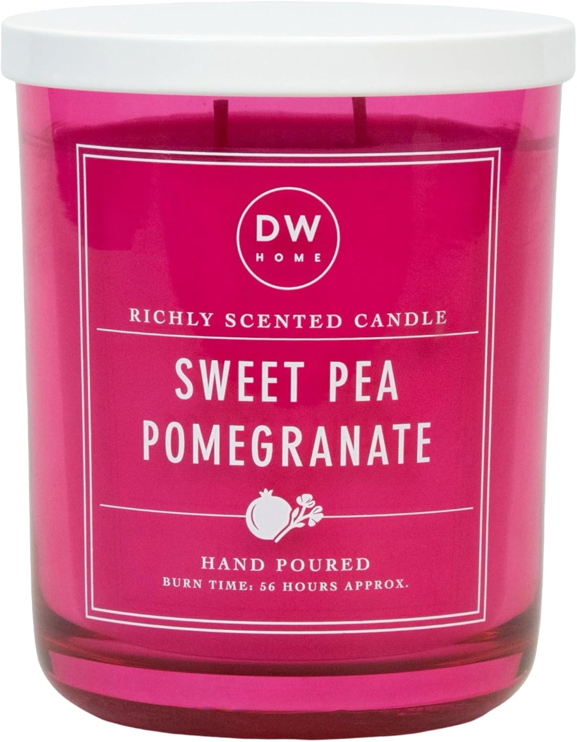 DW Home Peony Petals Scented Candle for Home, 9 oz, 8.8 oz Candle Jar, Up to 33H Burn Time, Luxury Scented Candle for Relaxation, Gifting, Home Décor