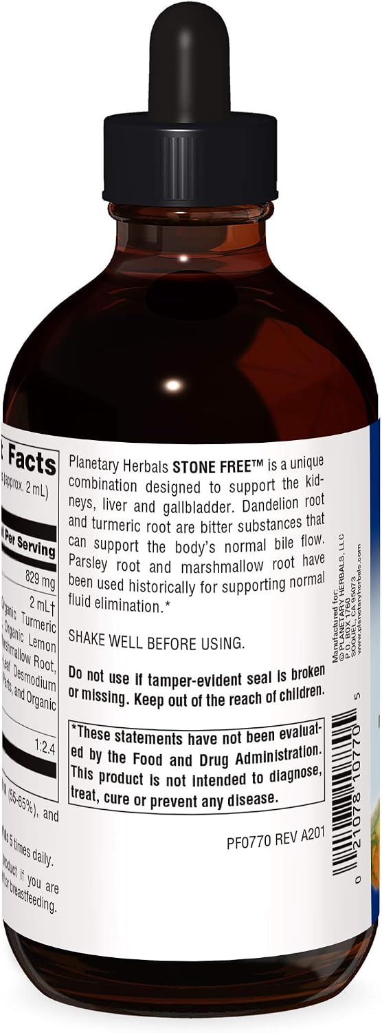 Planetary Herbals Stone Free Liquid Extract Supplement 8 oz
