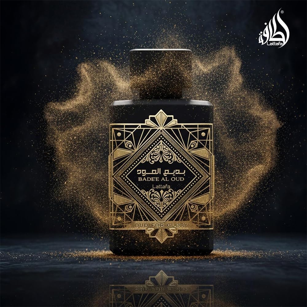 Lattafa Perfumes Bade'e Al Oud, Oud for Glory for Unisex Eau de Parfum Spray, 3.4 Ounce