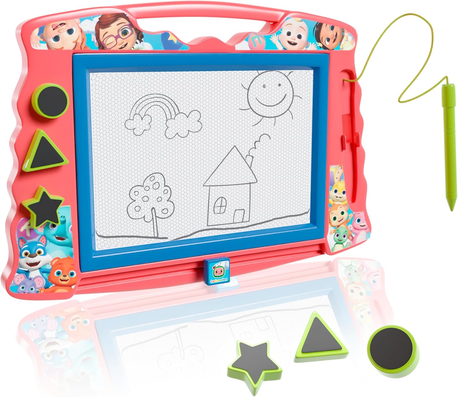 Lollipop PAW Patrol Magnetic Drawing Board with Stylus and 3 Stamps, for Girls or Boys (Pink)…