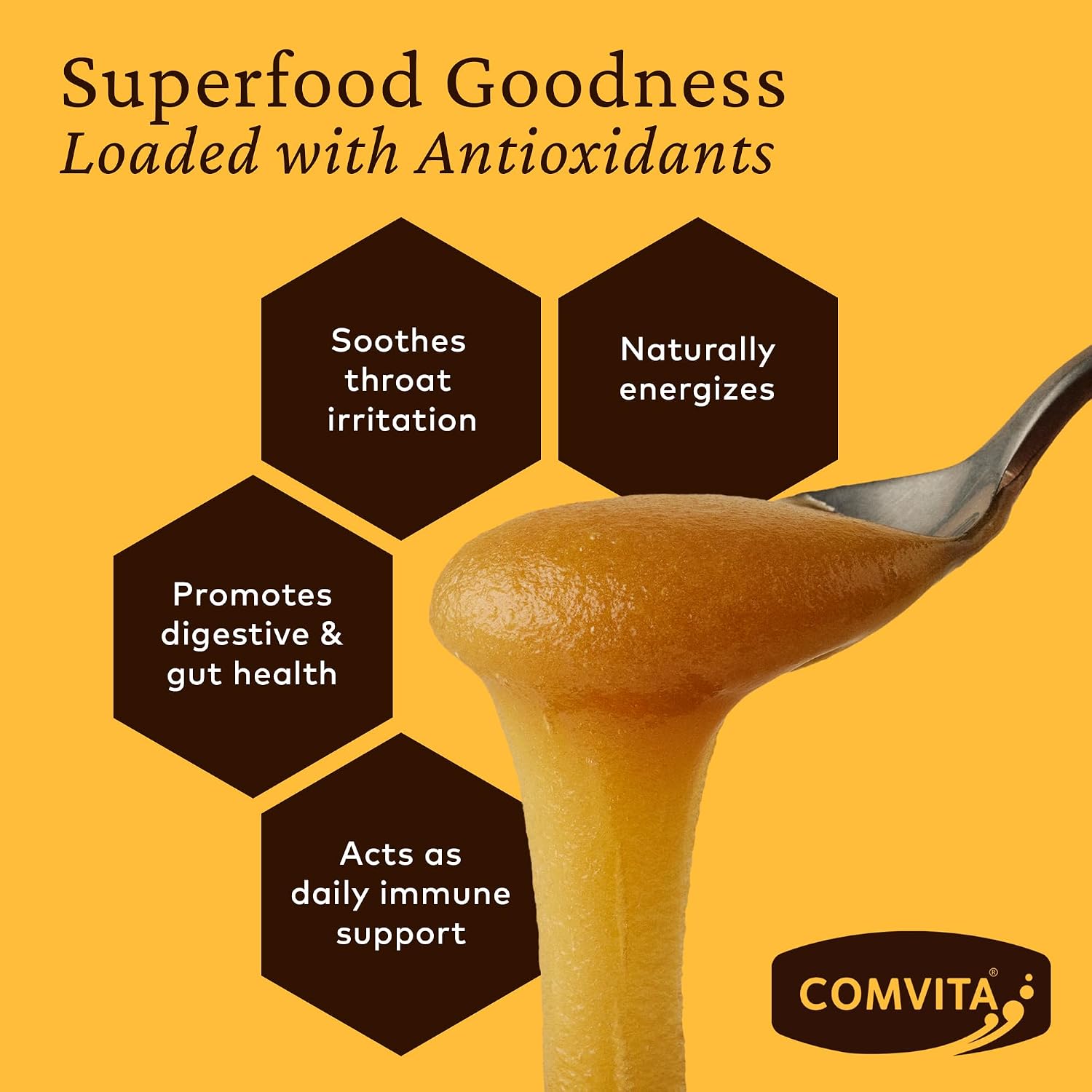 Comvita Manuka Honey UMF 10+ (MGO 263+), Monofloral - 500g (17.6 Oz) | Raw Manuka Honey New Zealand, Pure & Unpasteurized, Superfood for Immune Health, Wild, Use in Tea, Non-GMO