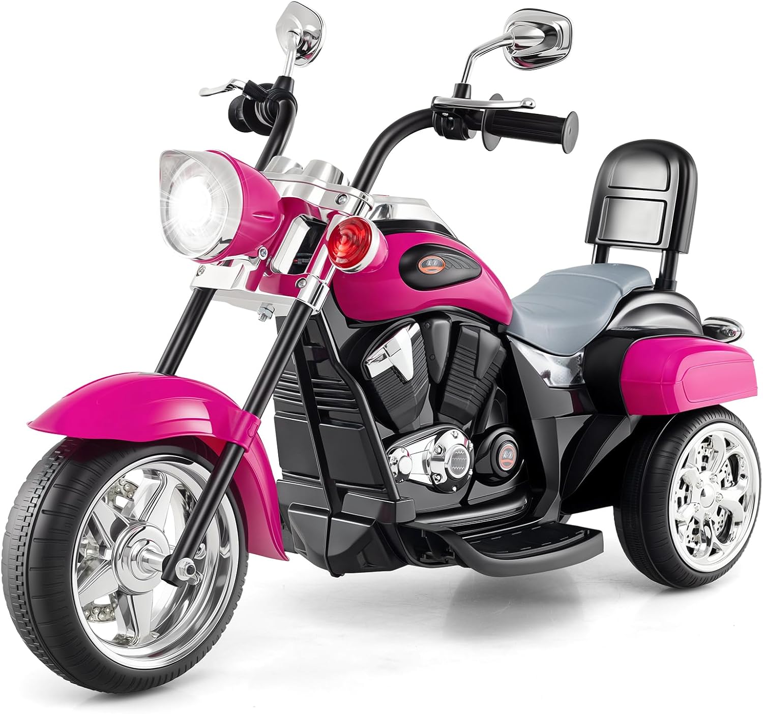 Costzon 6V Ride on Chopper Kids Motorcycle with Horn, Headlight (Red)