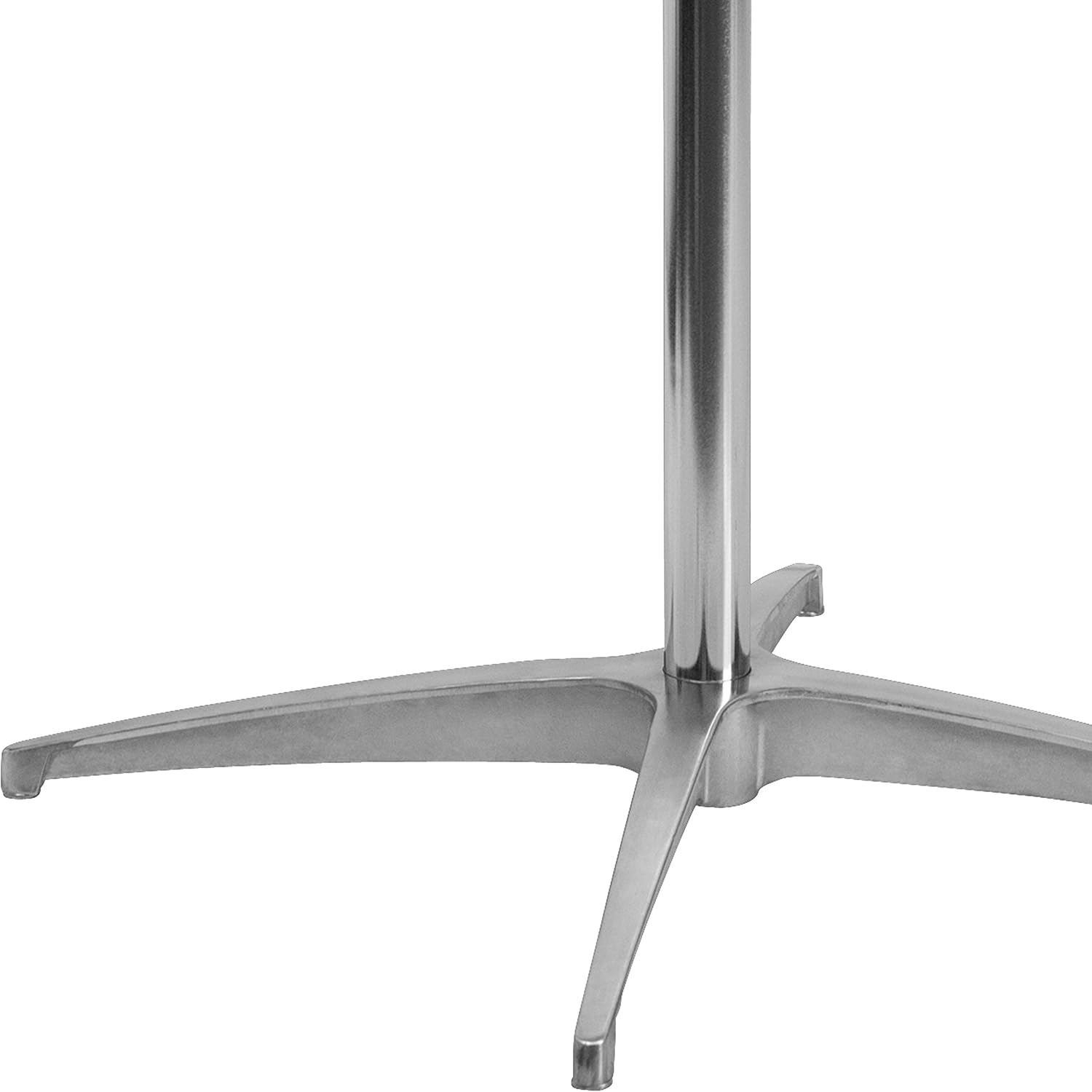 Flash Furniture Lars 24" Round Wood Cocktail Table with 30" and 42" Adjustable Columns, Adjustable Bar Height, for Events or Home Use